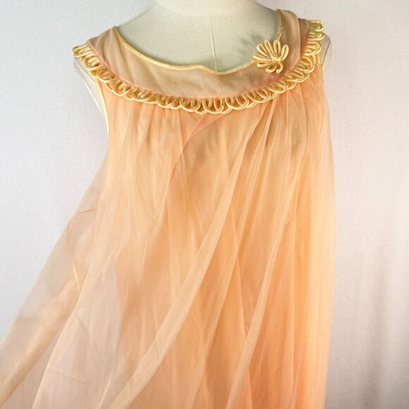 Other - Vintage | Gossard Artemis | Peach Dreams Negligee Nightie | Made in USA | Sz M